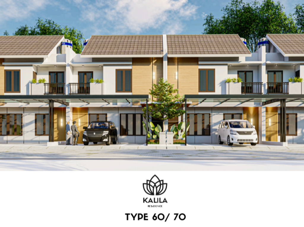 foto tampak rumah tipe 60 perumahan KALILA RESIDENCE