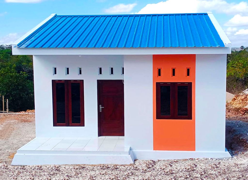 foto tampak rumah tipe Subsidi 36/191 perumahan Perumahan Kampung Biru