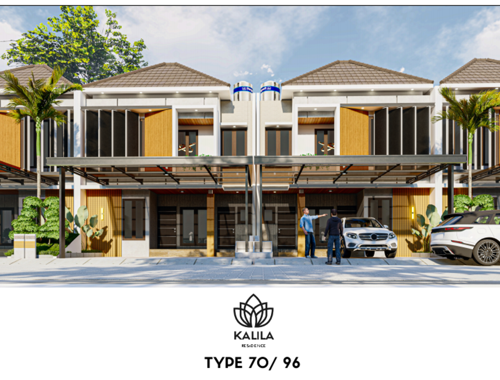 foto tampak rumah tipe 70 perumahan KALILA RESIDENCE