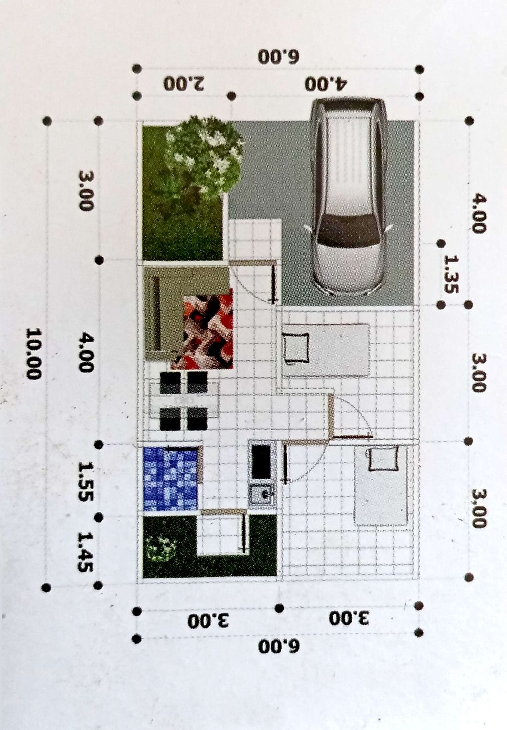 foto denah rumah tipe 36/60 perumahan WANGUN JAYA RESIDENCE