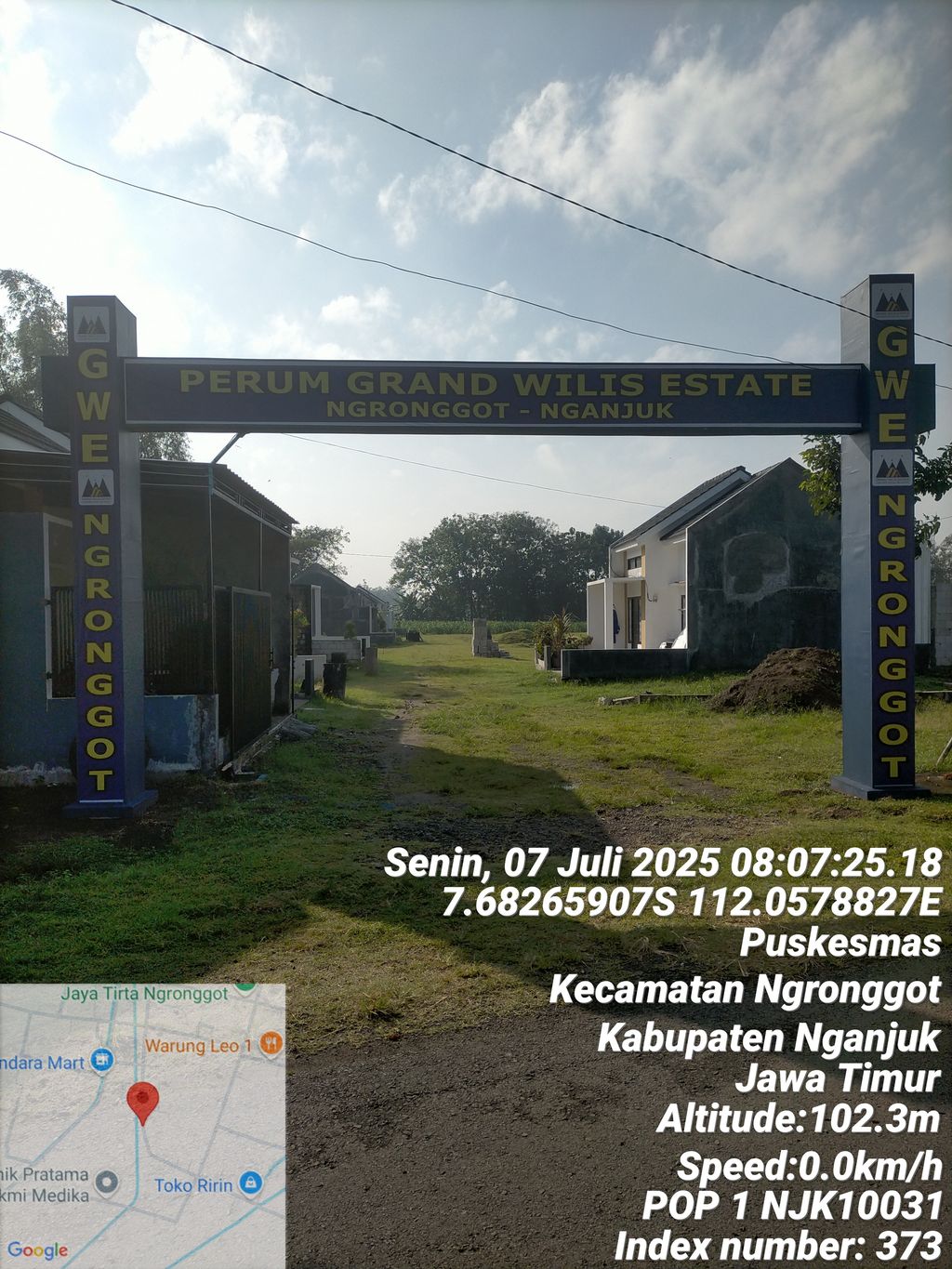 foto gerbang perumahan GRAND WILIS ESTATE