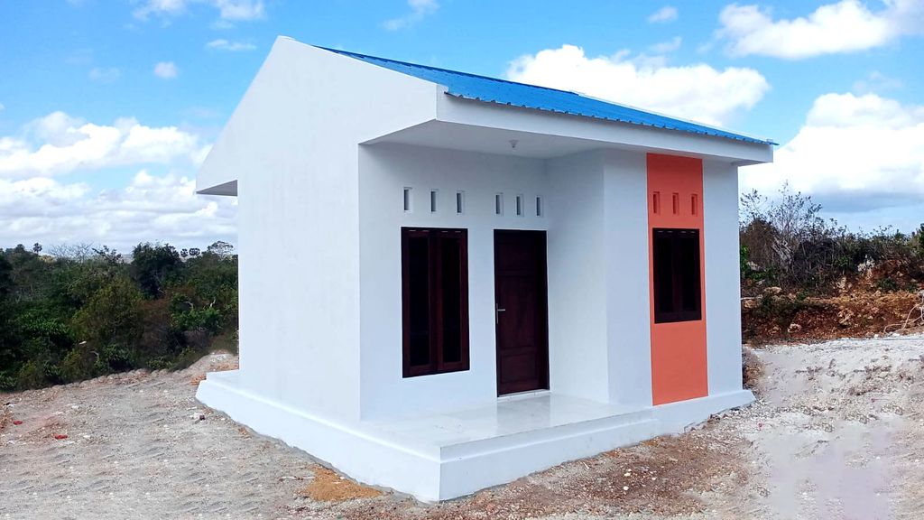 foto contoh rumah perumahan Perumahan Kampung Biru