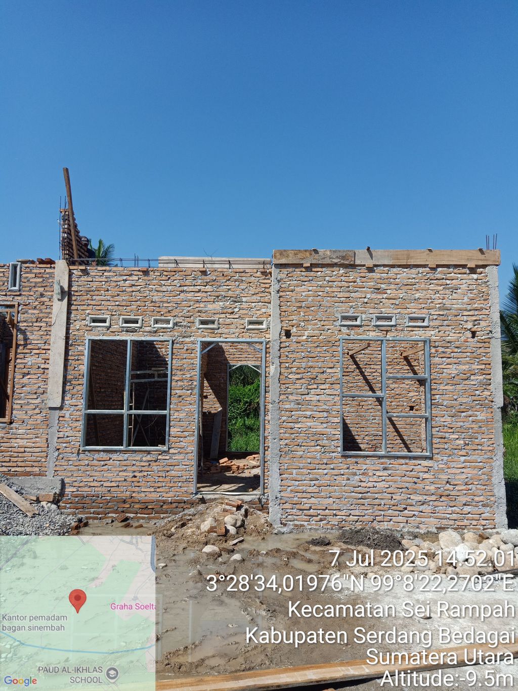 foto contoh rumah perumahan Puri Asri Sei Rampah