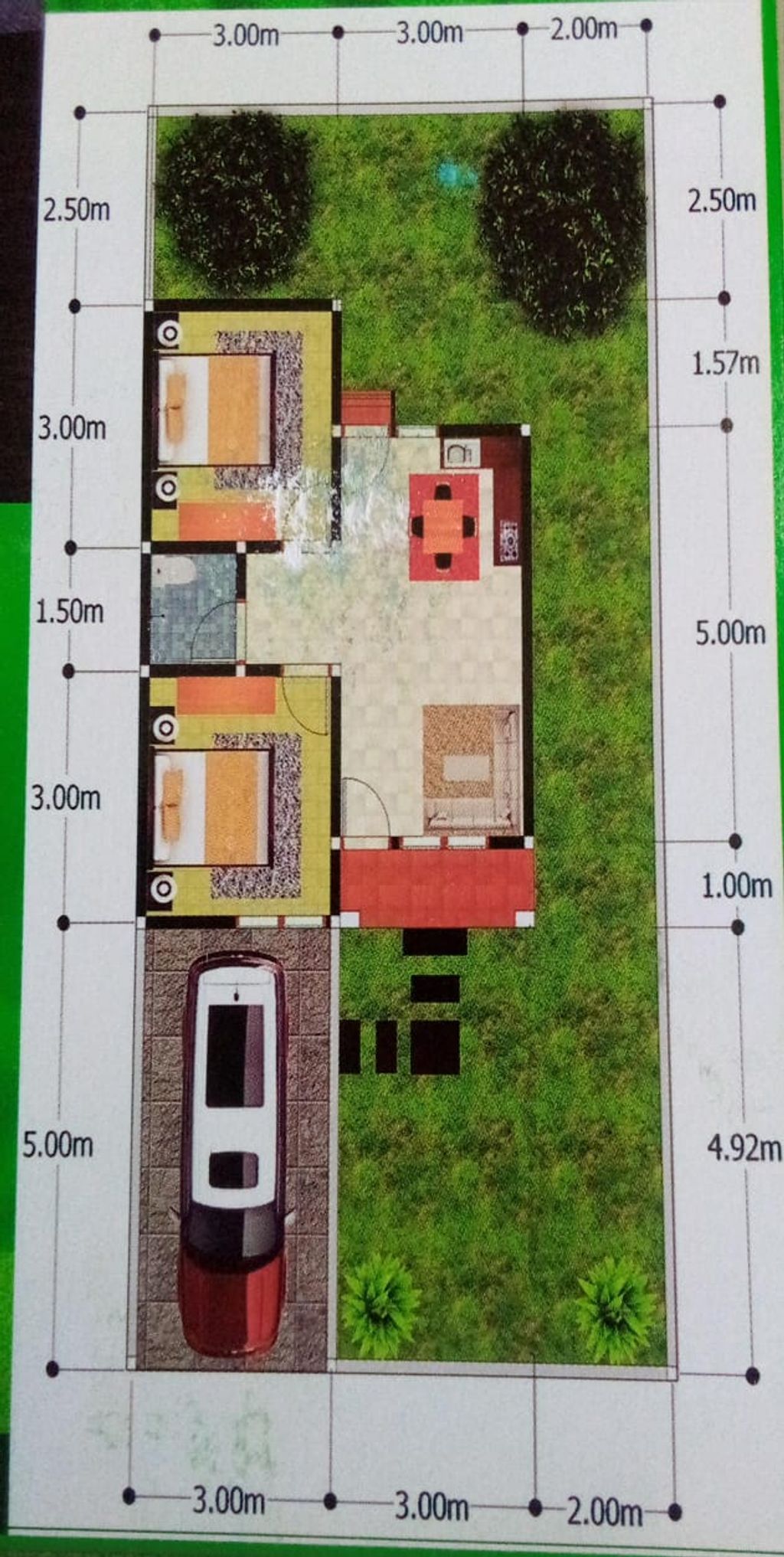 foto denah rumah tipe 45 perumahan PERUMAHAN JOGOT MADANI RESIDENCE