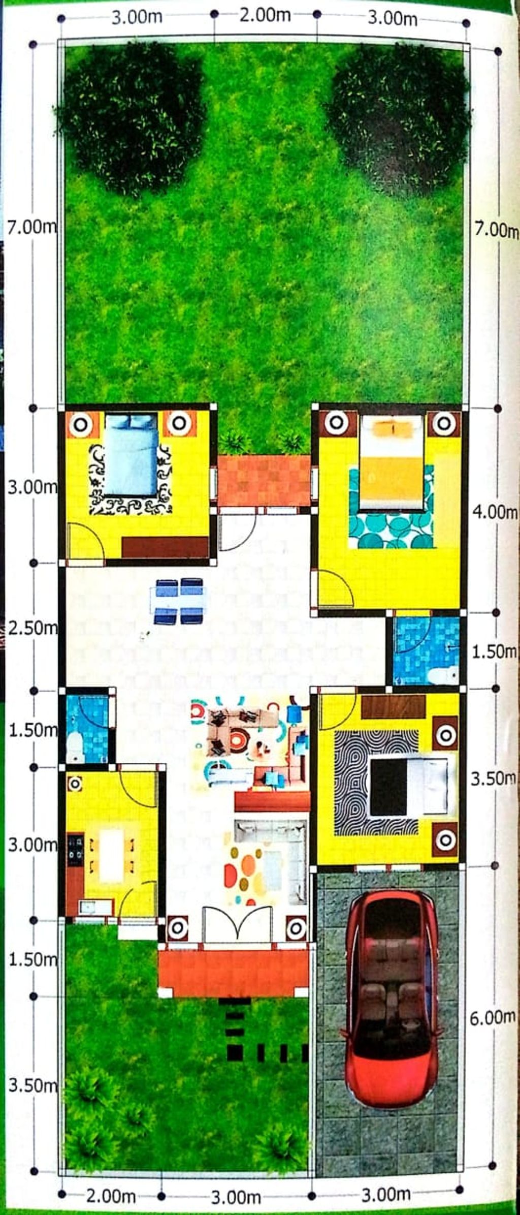 foto denah rumah tipe 80 perumahan PERUMAHAN JOGOT MADANI RESIDENCE