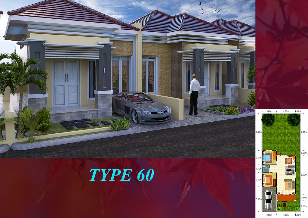 foto tampak rumah tipe 60 perumahan PERUMAHAN JOGOT MADANI RESIDENCE