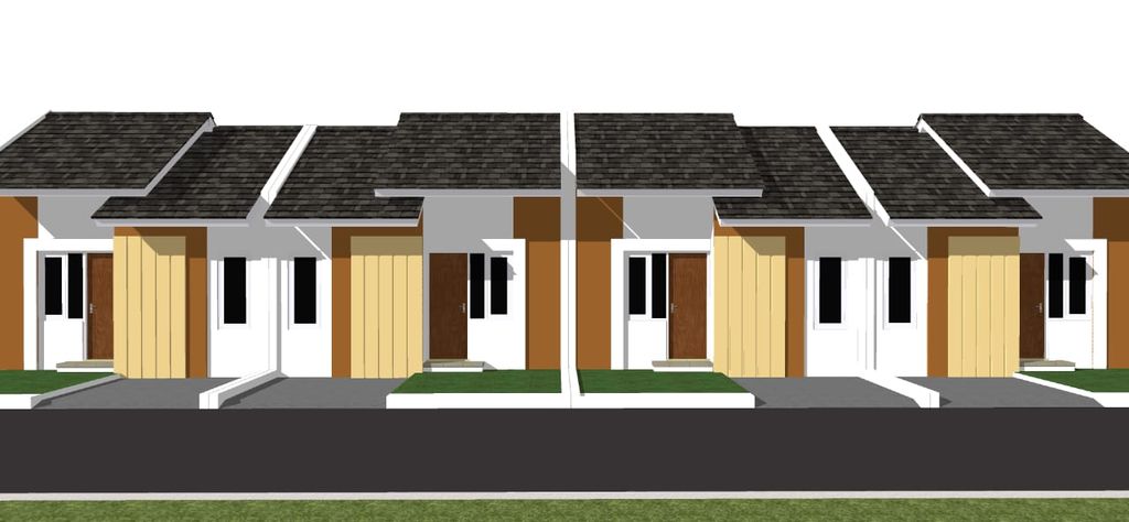 foto tampak rumah tipe 30 Subsidi perumahan Perumahan de Jasmine Garden Purworejo 2