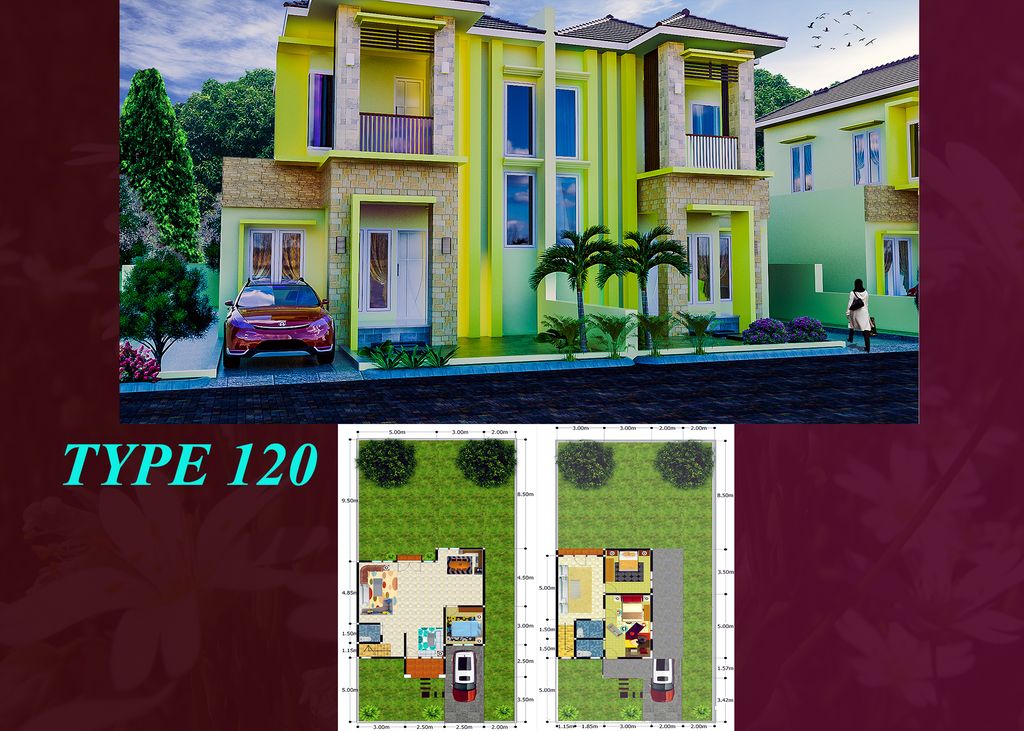 foto tampak rumah tipe 120 perumahan PERUMAHAN JOGOT MADANI RESIDENCE