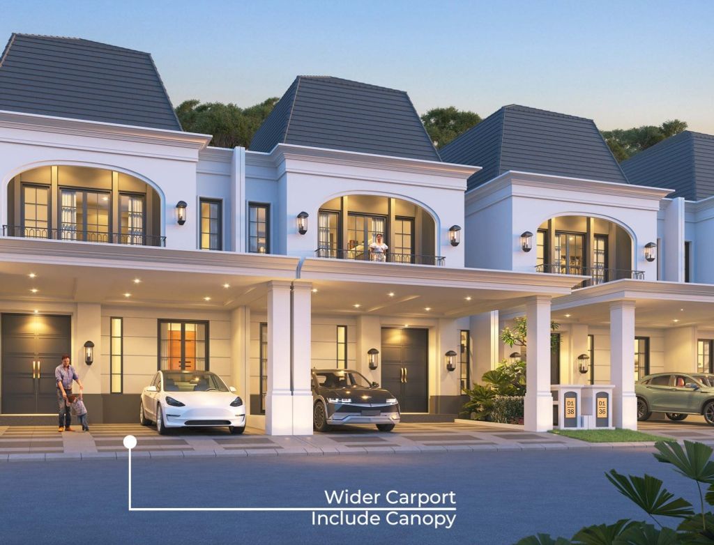 foto tampak rumah tipe Monvalle Gana Hook perumahan CITRALAND PALEMBANG - CLUSTER LUGANO TAHAP 3