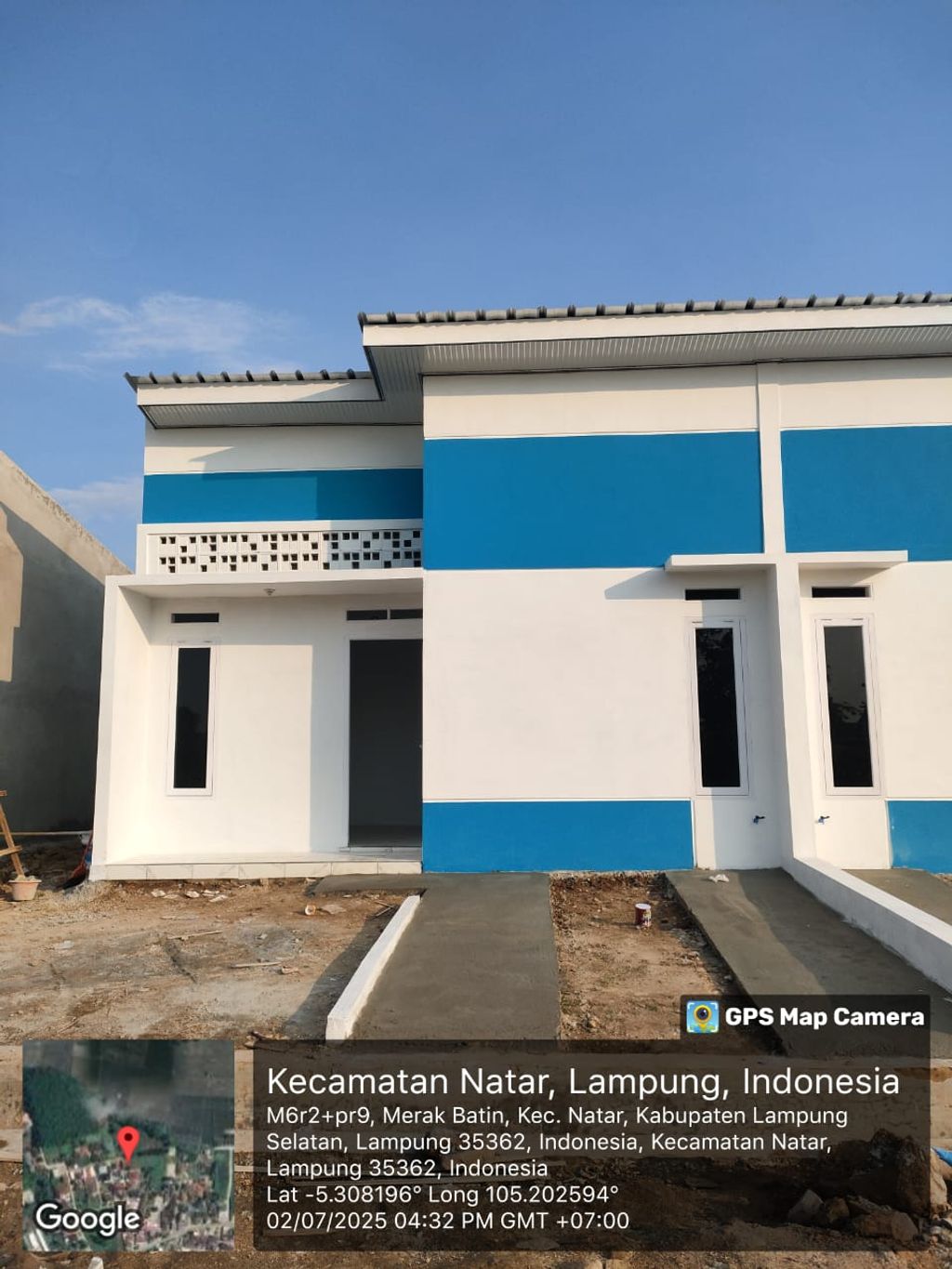 foto tampak rumah tipe 36/84 perumahan Griya SPKA Madani