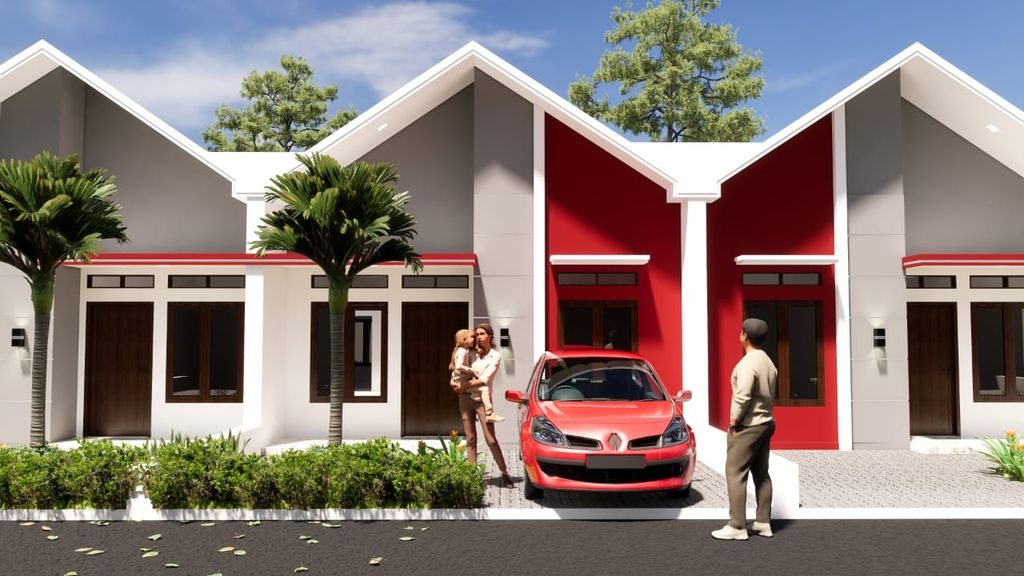 foto tampak rumah tipe A perumahan GRIYA PURNAMA REGENCY