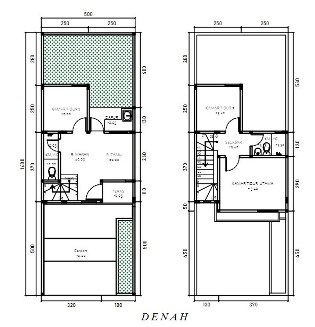 foto denah rumah tipe TORENIA perumahan PERMATA TANGERANG