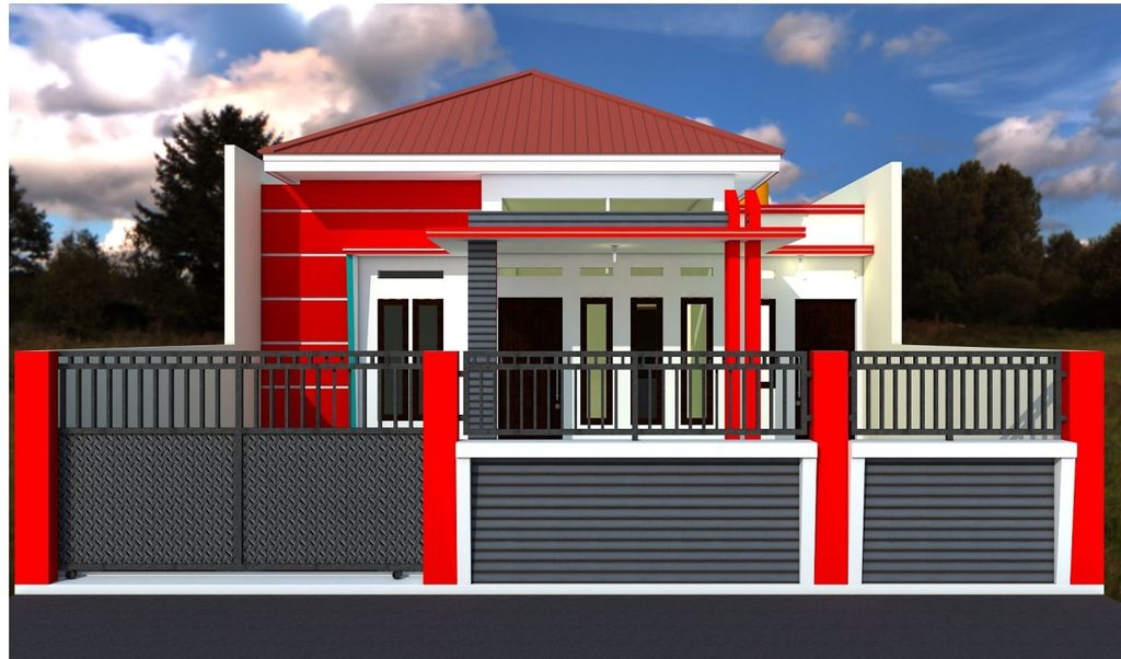foto tampak rumah tipe 45 perumahan Alima Jaya Residence 3