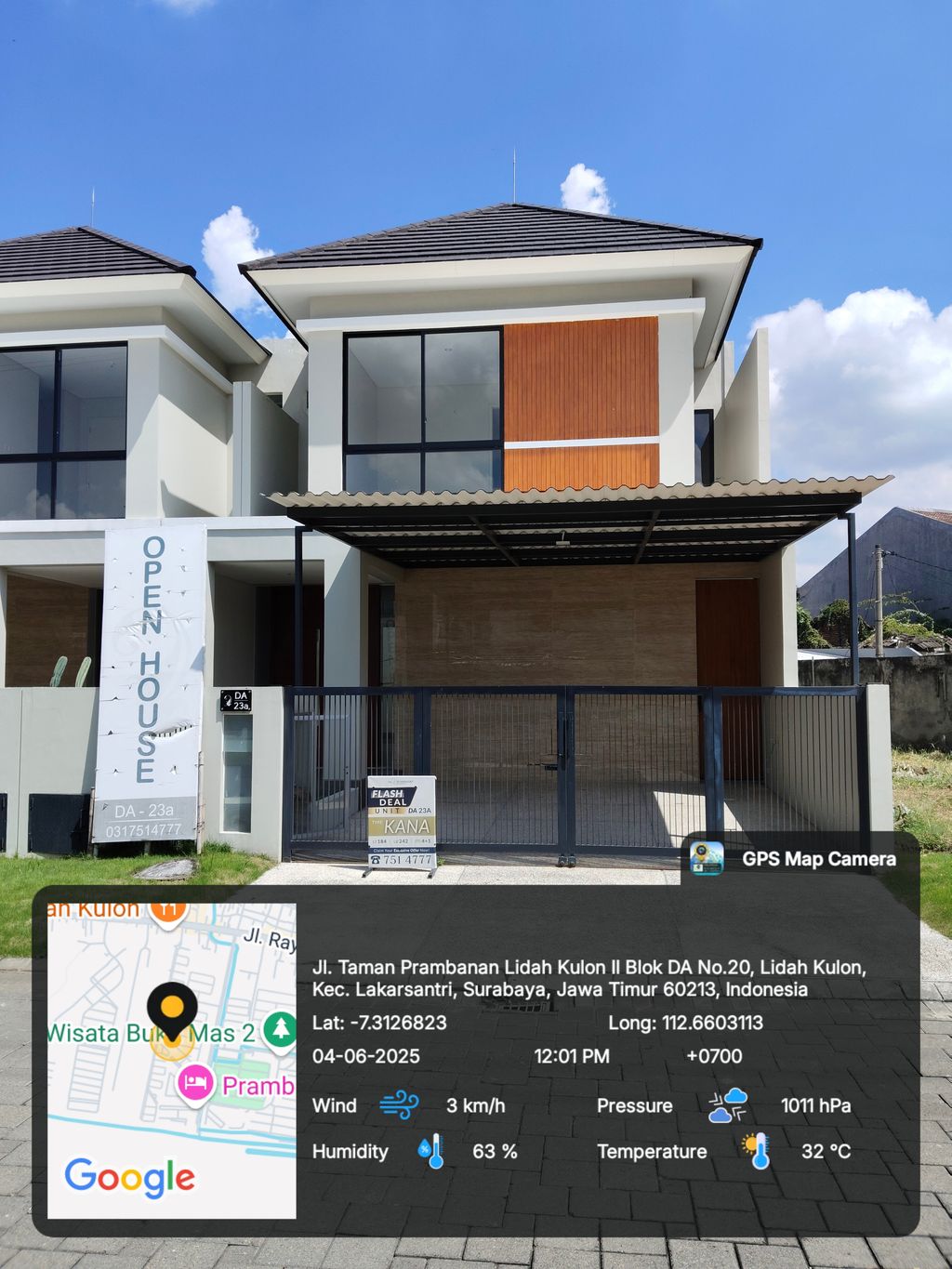 foto tampak rumah tipe KANA perumahan Prambanan Residence BLVD2