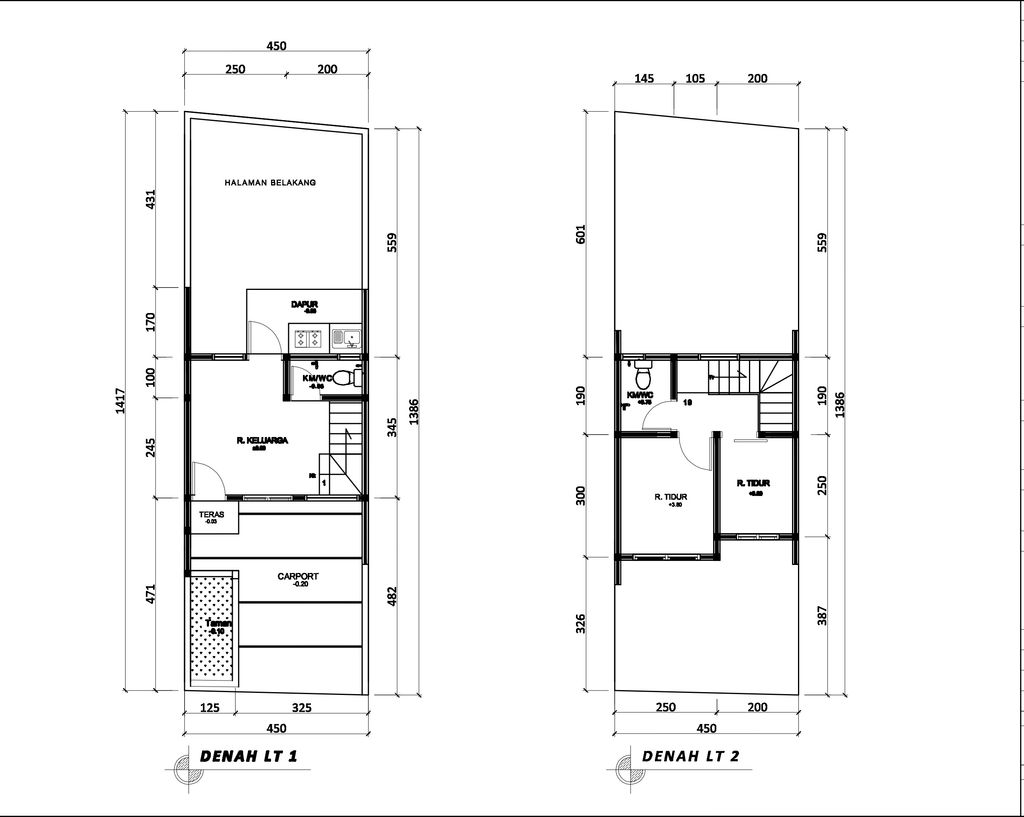 foto denah rumah tipe 36 1 Lantai Kontur 1m (412) perumahan Seroja Home Residence 4
