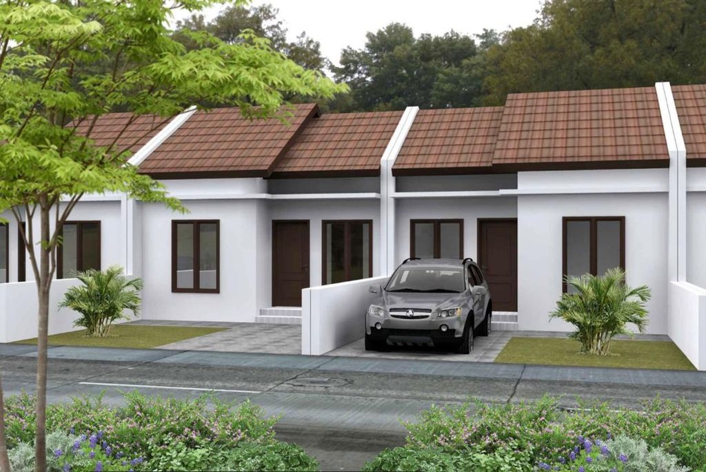 foto tampak rumah tipe 30 perumahan Griya Permata Sejahtera