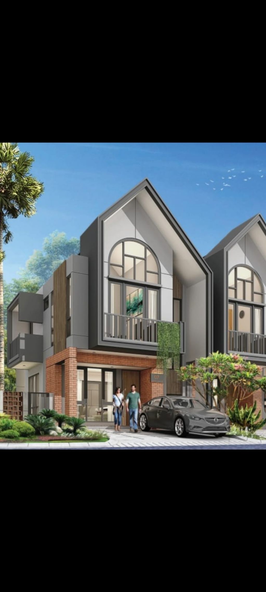 foto tampak rumah tipe 6+ perumahan AURA HOME