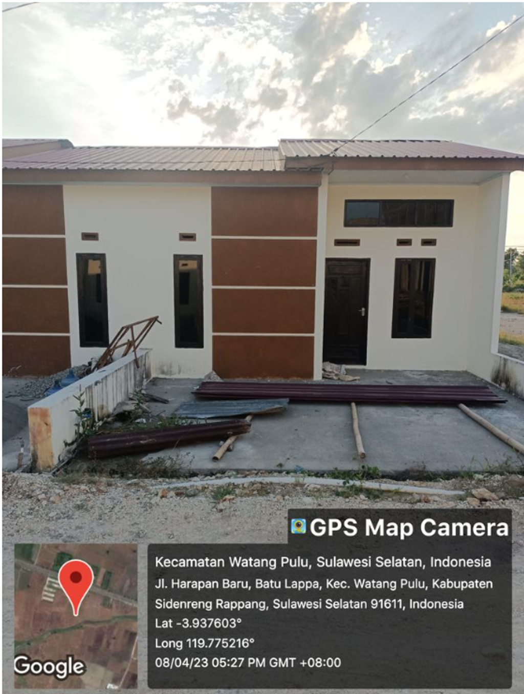 foto tampak rumah tipe 36/75 perumahan ANDALUSIA RESIDENCE TAHAP 2