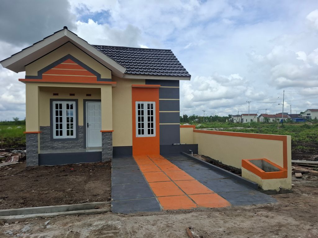 foto tampak rumah tipe 36 subsidi perumahan CASADOVA MARATA AWAT