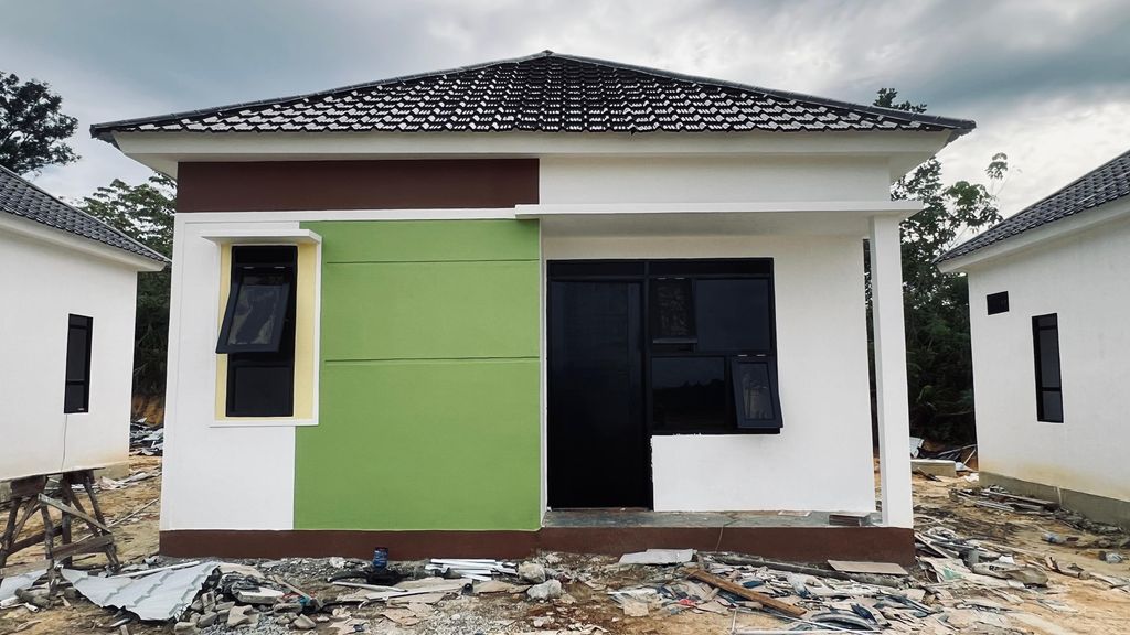 foto tampak rumah tipe 36 perumahan PERUMAHAN PERMATA HIJAU RESIDENCE