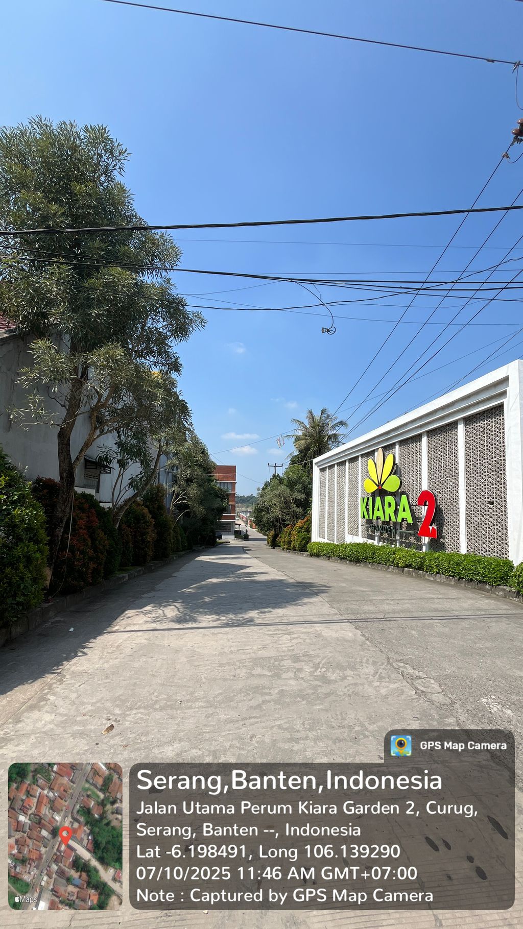 foto gerbang perumahan KIARA GARDEN 2 ( TAHAP 5 )