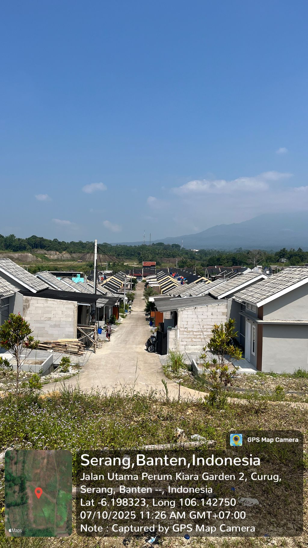 foto posisi tengah perumahan KIARA GARDEN 2 ( TAHAP 5 )