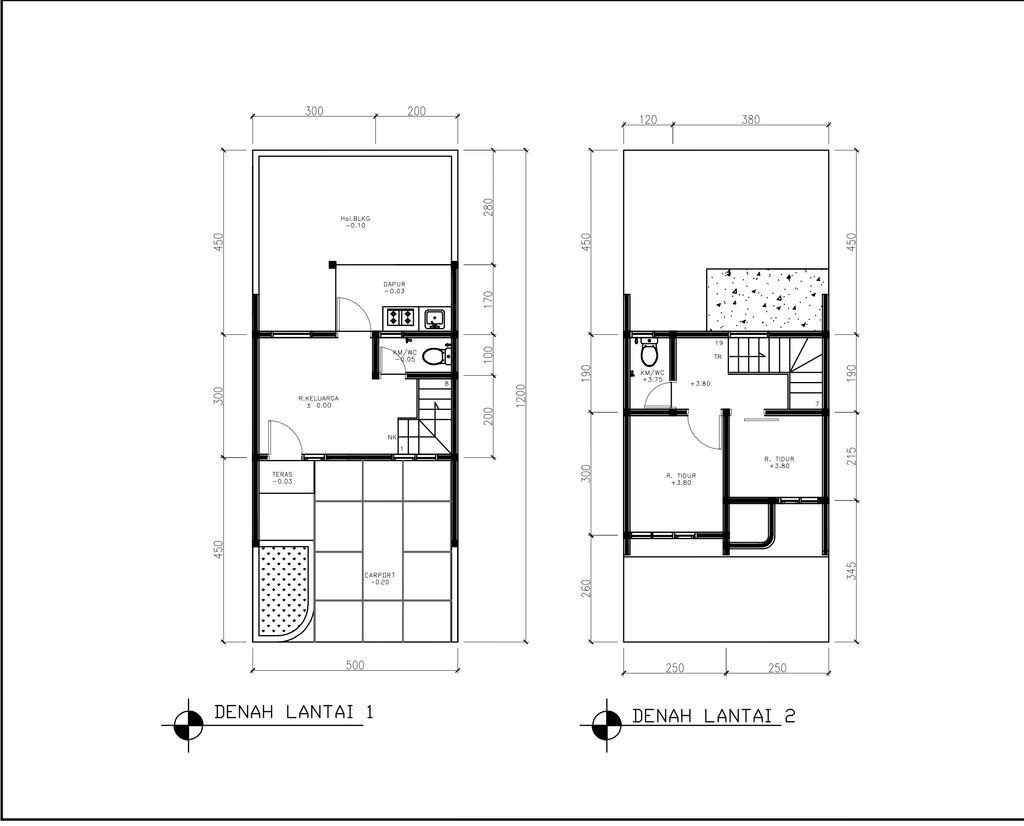 foto denah rumah tipe 38 Compact (2 kamar) (452) perumahan Cluster Beverly