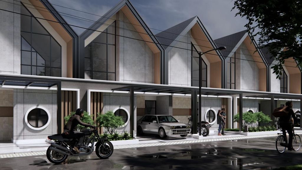foto tampak rumah tipe 36/72 perumahan CITEPUS INDAH