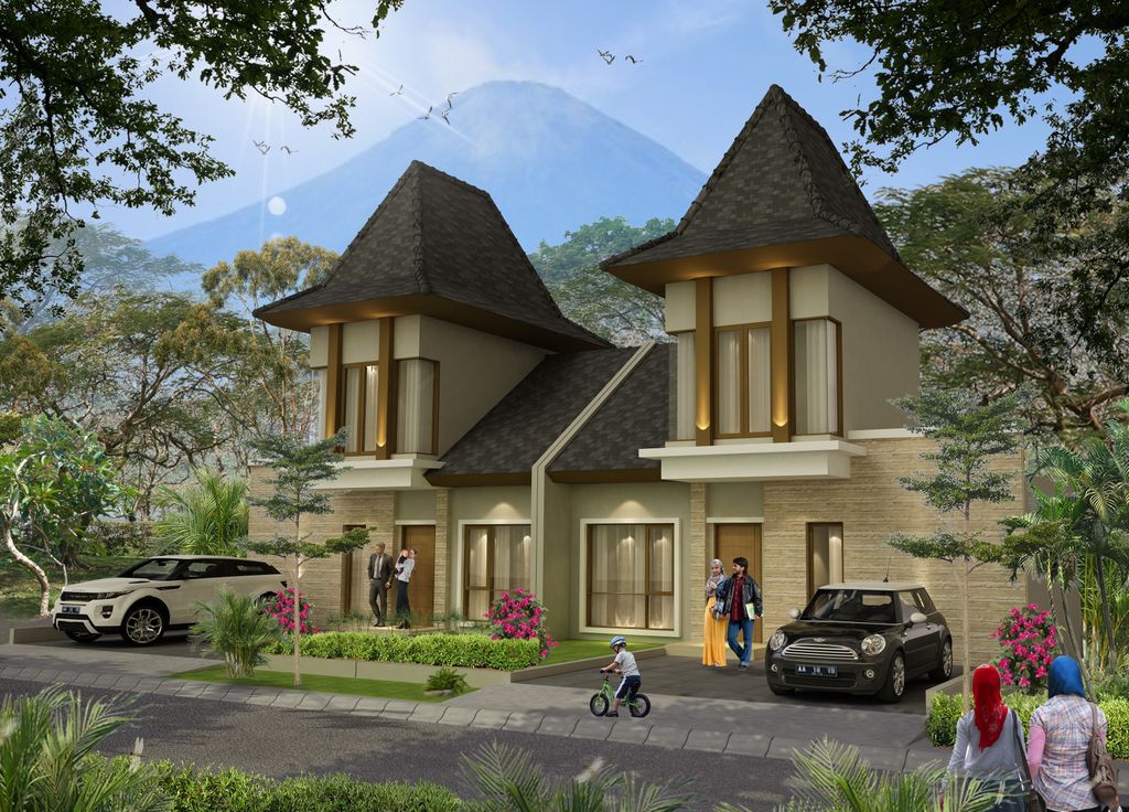 foto tampak rumah tipe RULI perumahan BUMI DIENG INDAH II