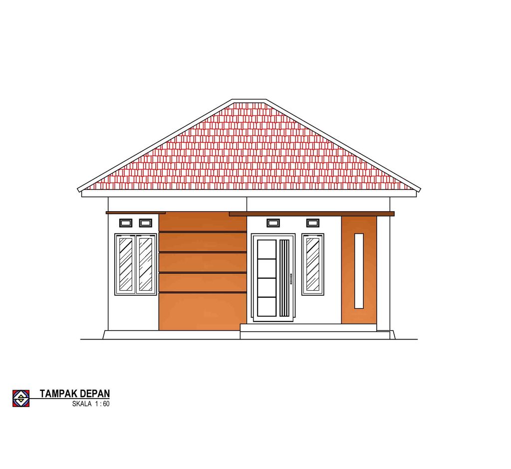 foto tampak rumah tipe 36/108 perumahan GRIYA TUNAS MANDIRI 1