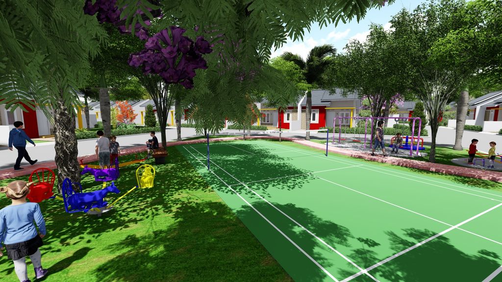 foto posisi tengah perumahan MUTIARA PERAWAS RESIDENCE