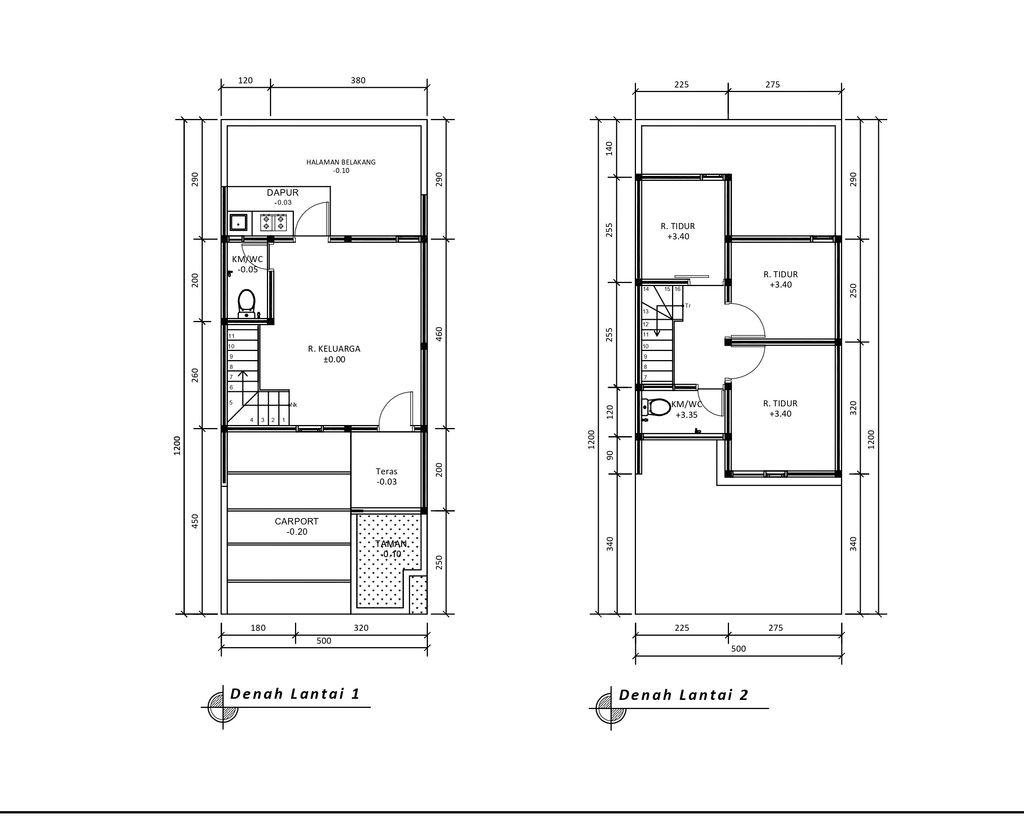 foto denah rumah tipe 54 Compact (3 kamar) (481) perumahan G-Land Katapang Residence 1