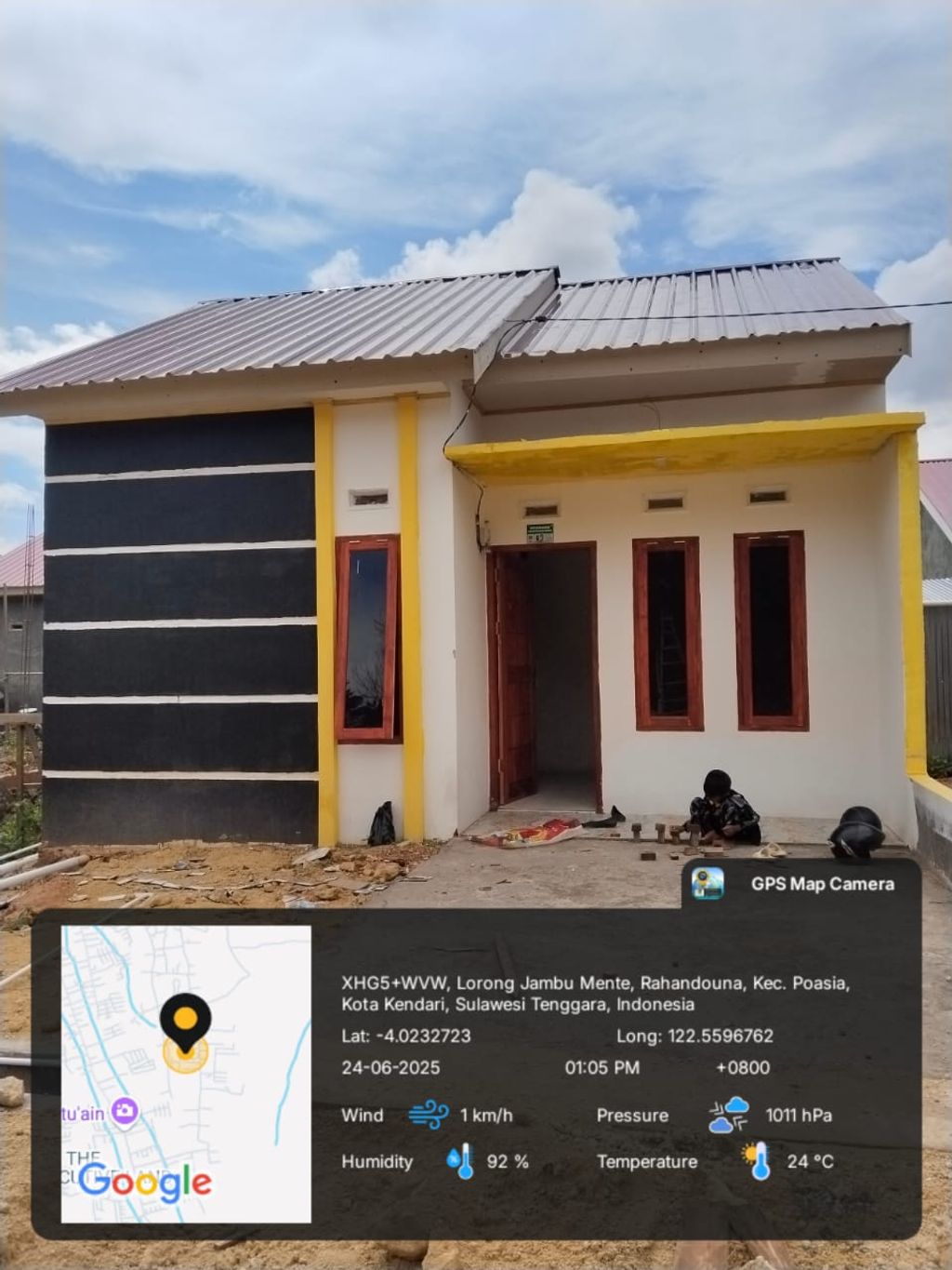 foto tampak rumah tipe 36 perumahan NABIGHA RESIDENCE