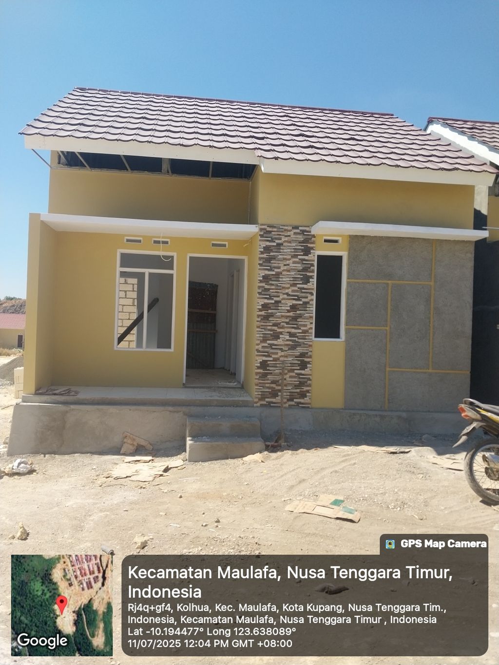foto tampak rumah tipe 36 perumahan PETUK INDAH KUPANG 2