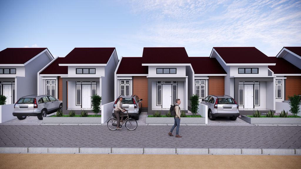 foto tampak rumah tipe 36 perumahan Sikka Regency 2