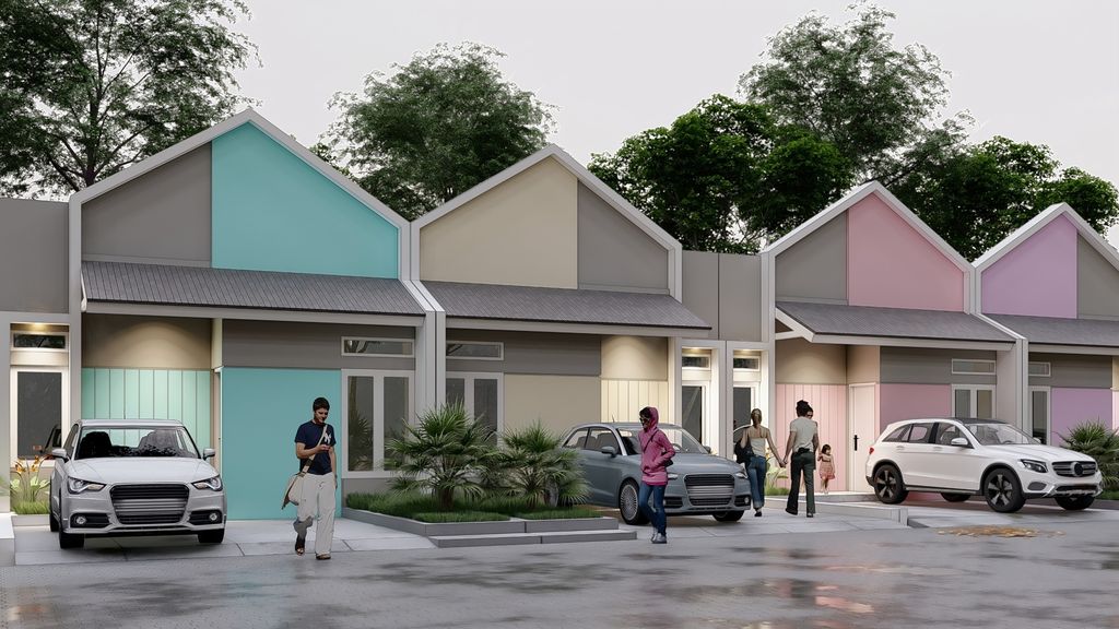 foto contoh rumah perumahan ESA DE PASTEL
