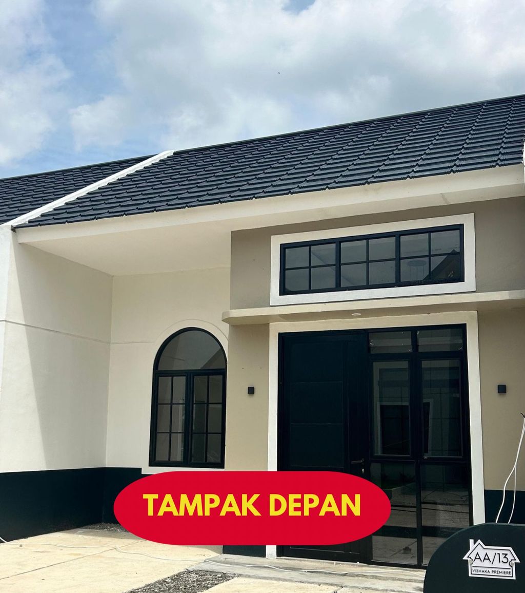 foto tampak rumah tipe 36/60 perumahan VISHAKA PREMIERE