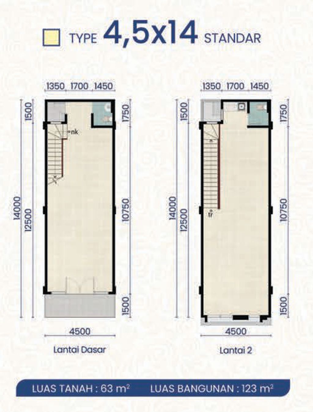 foto denah rumah tipe KELAPA LILIN 11/15 perumahan RUKO SANTA ANNA