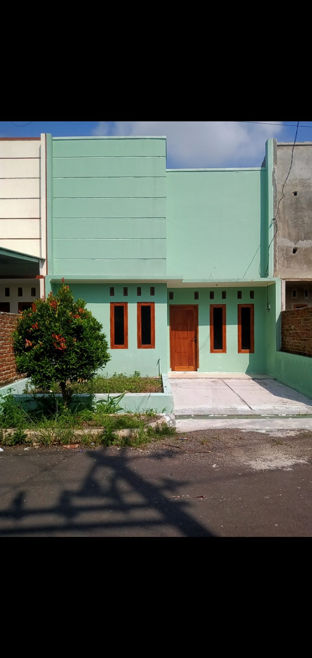foto tampak rumah tipe 36 perumahan Puri cintaraja asri