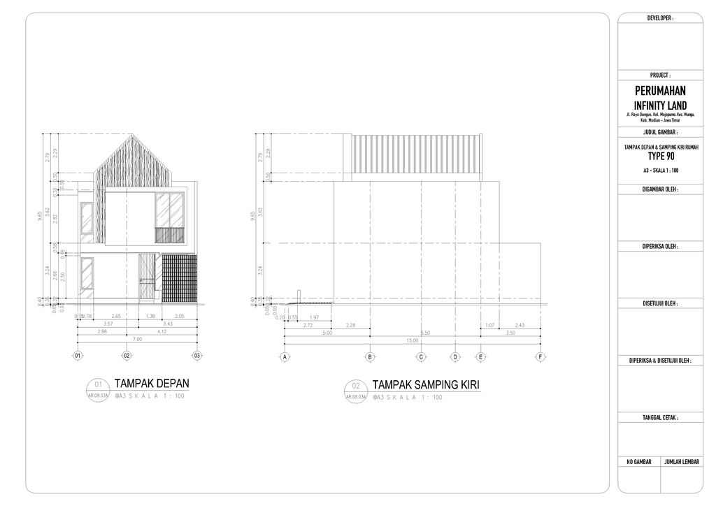 foto tampak rumah tipe DIAMOND perumahan The Eleva Residance