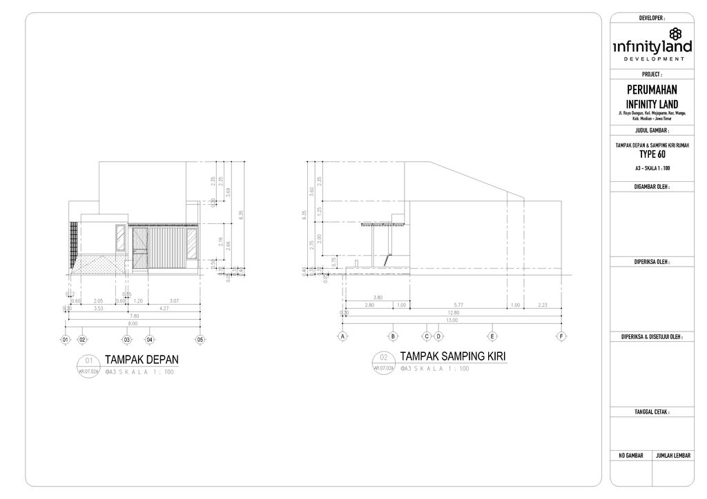 foto tampak rumah tipe EMERALD perumahan The Eleva Residance