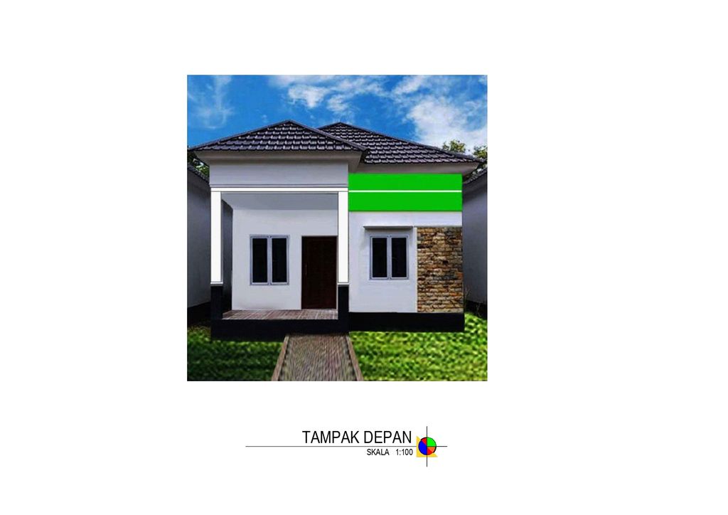 foto tampak rumah tipe 36 perumahan ANUGRAH REGENCY III
