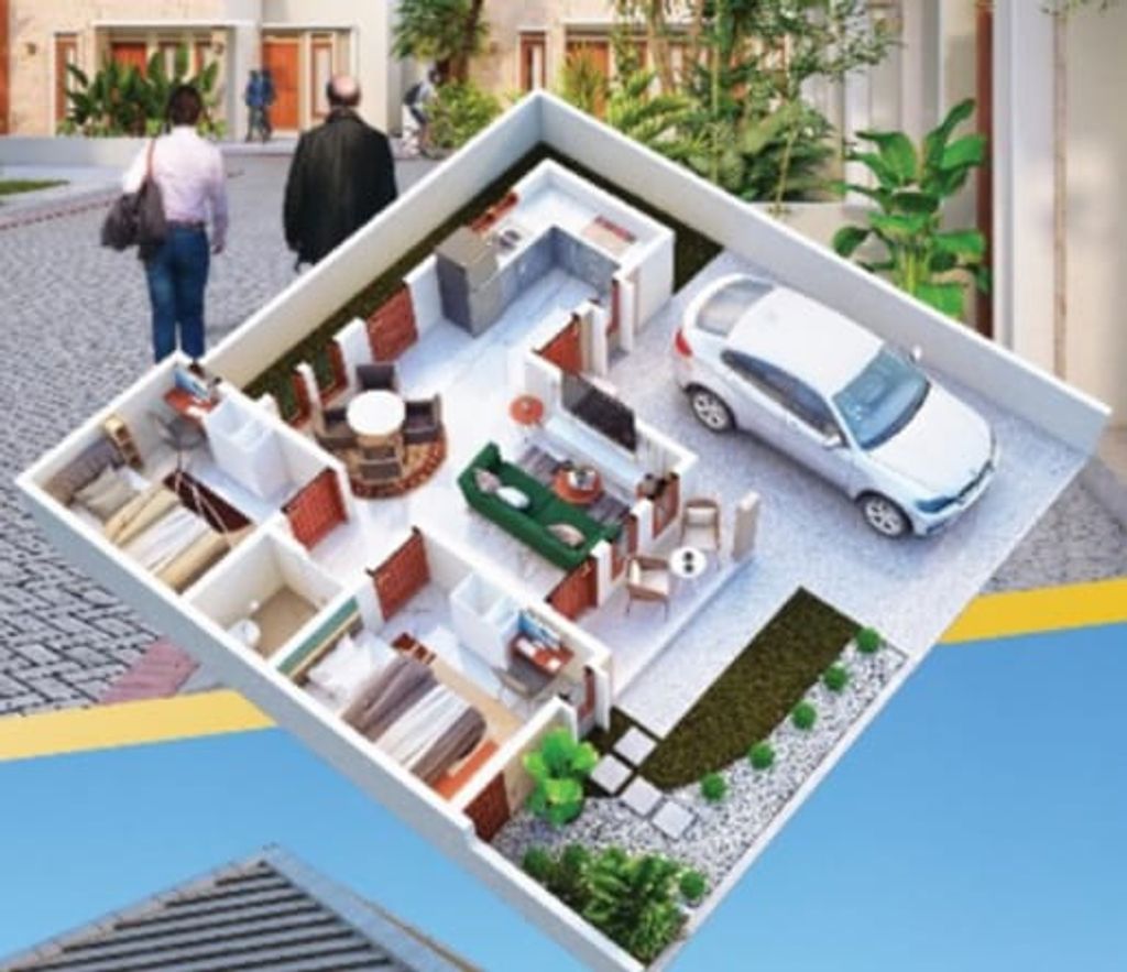 foto denah rumah tipe 45 perumahan CITRA PERMATA