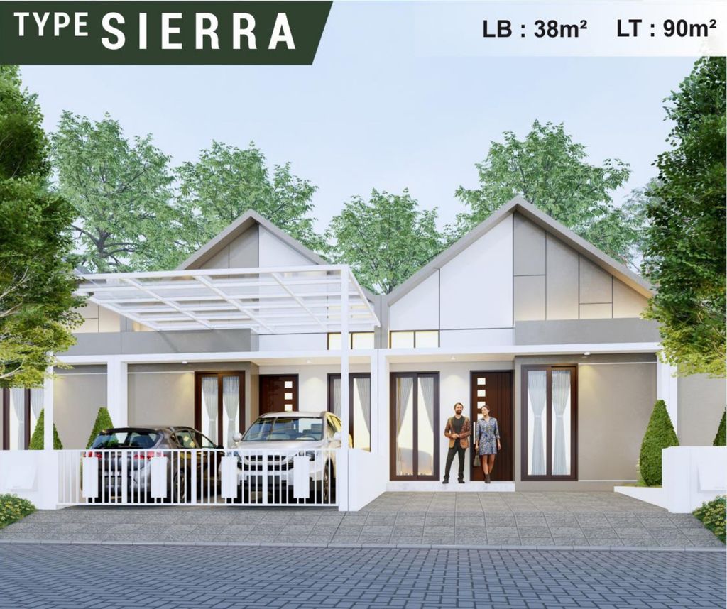 foto tampak rumah tipe SIERRA perumahan NEO NATURA