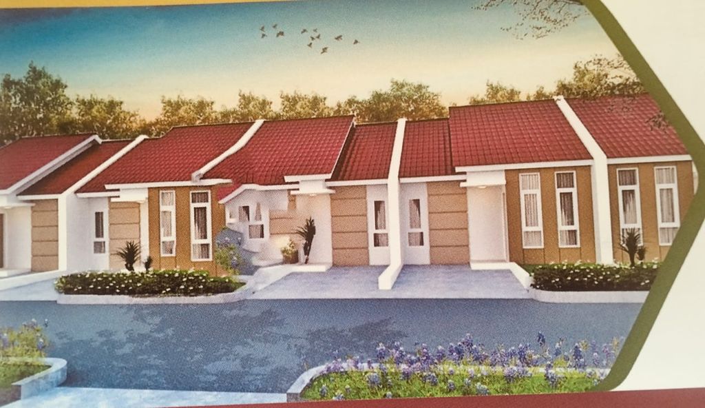 foto tampak rumah tipe 36 perumahan Puri Permata Senga 3