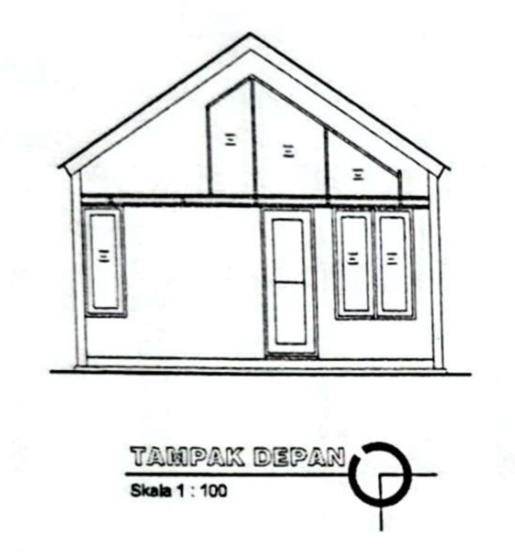 foto tampak rumah tipe 36/72 perumahan Kasi residence