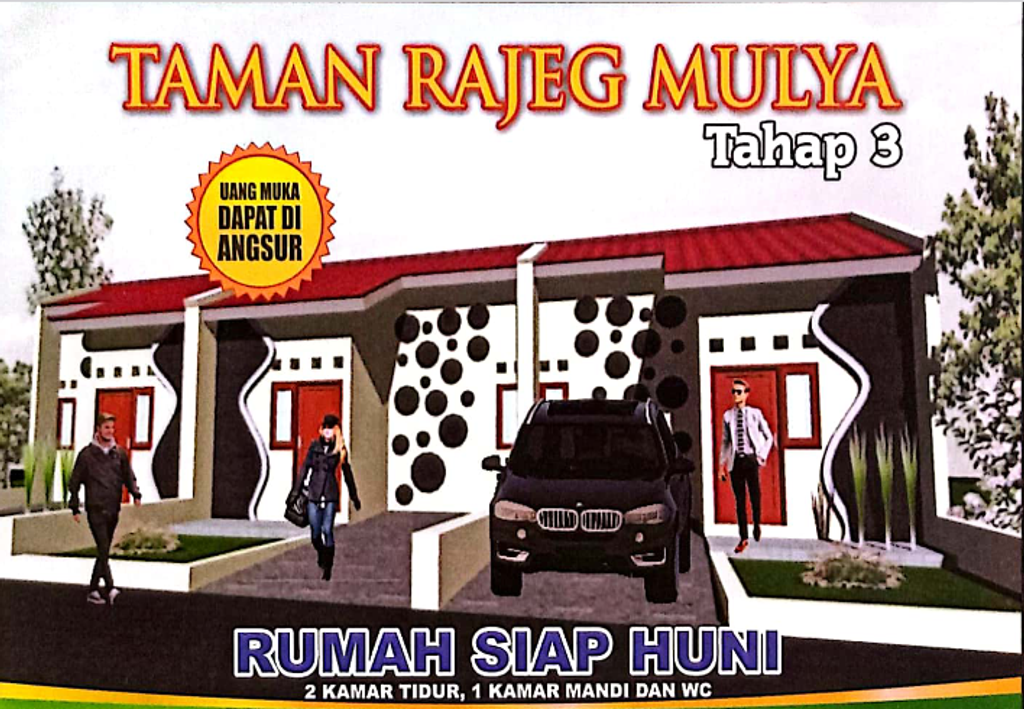 foto tampak rumah tipe 30/60 - 185 perumahan Taman Rajeg Mulya
