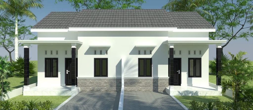 foto tampak rumah tipe 36 perumahan PERUMAHAN GRIYA DANISH RESIDENCE