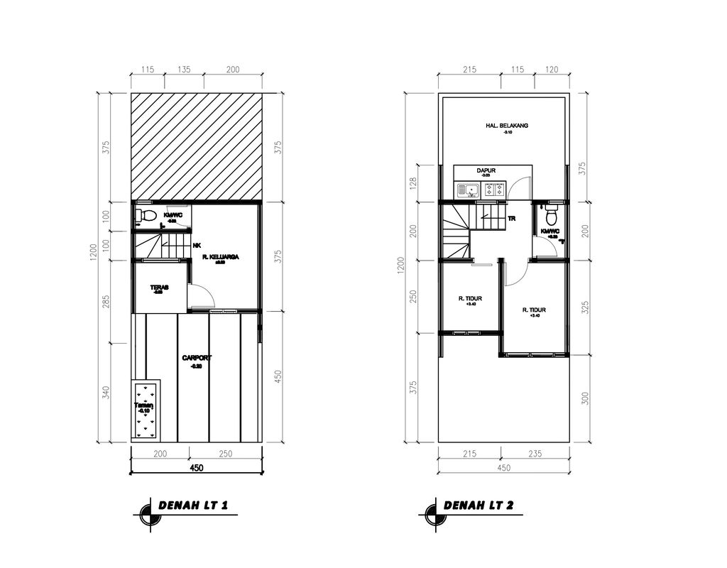 foto denah rumah tipe 38 Compact 2 Kamar HC (300) perumahan Bukit Sukanagara Resort