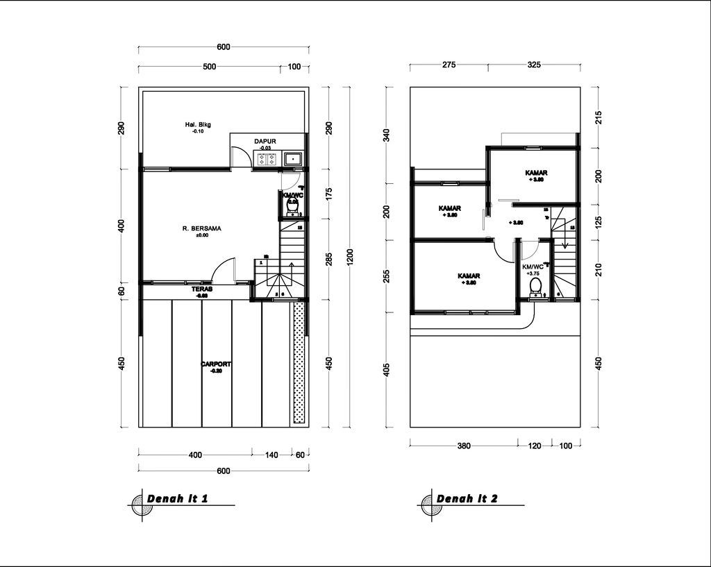 foto denah rumah tipe 57 Compact High Ceiling (3KT) (593) perumahan G-Land Ciwastra Park 2